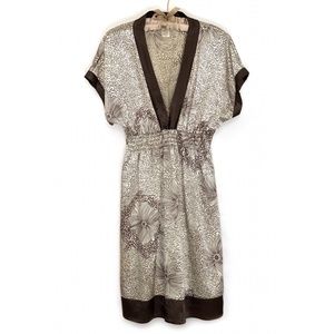 JANE ALEXANDER | Low Neck Short Sleeve Midi Dress